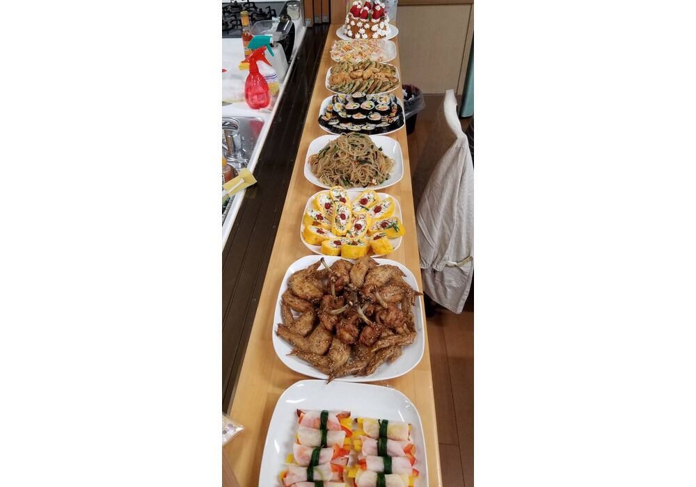 千種1誕生日会ご馳走